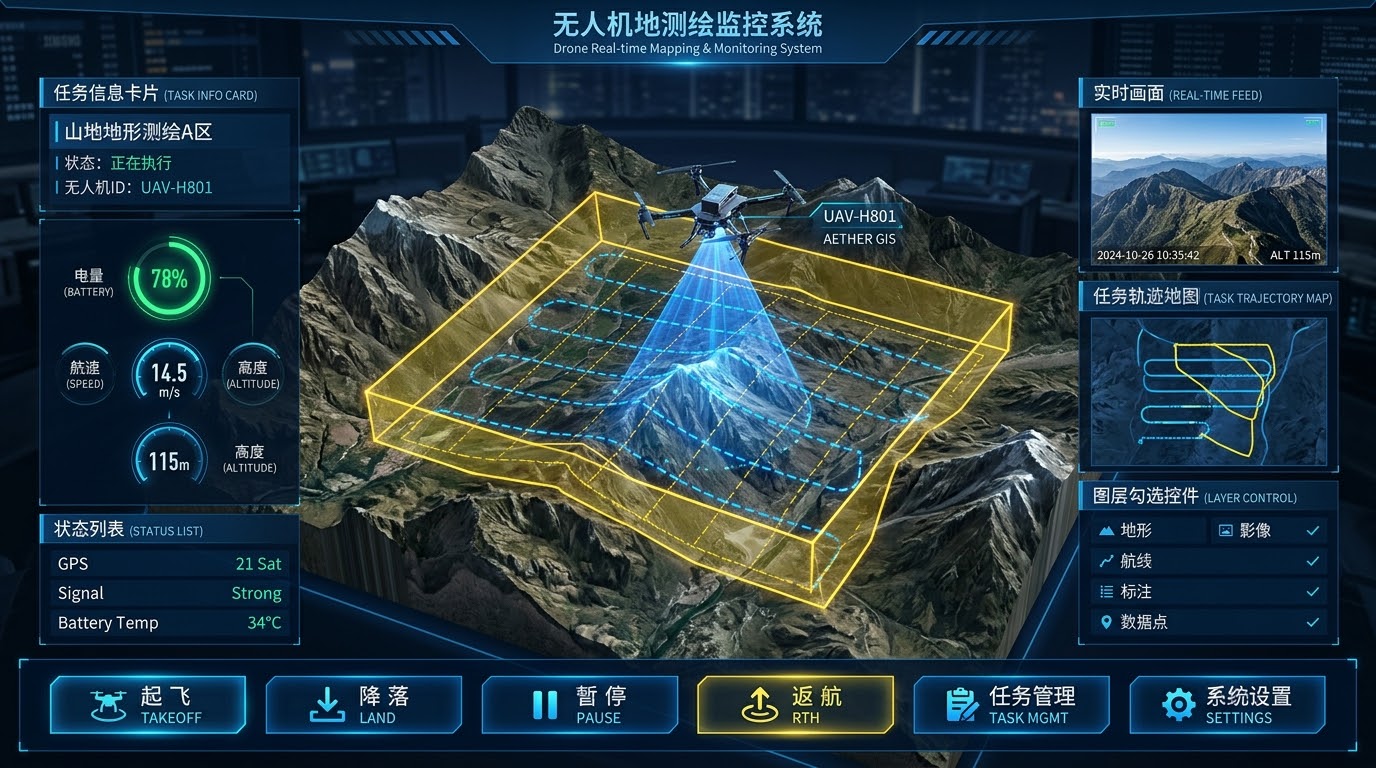 GIS遥感与三维地理信息可视化展示,点击可放大查看